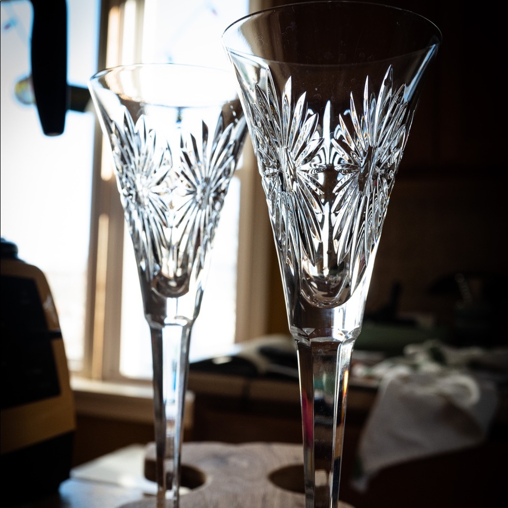Waterford Fluted Champagne Glasses